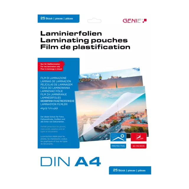 Genie Laminovací fólie A4 80 mic. 25 ks