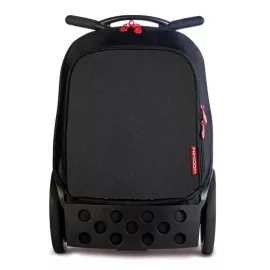 Školní a cestovní taška na kolečkách Nikidom Roller XL Customizable (černá odnímatelná přední strana)