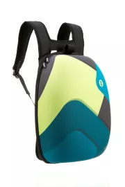 Batoh Zipit Shell Black, green & blue shapes