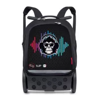 Školní a cestovní batoh na kolečkách Nikidom Roller UP XL Ozzie (27 l), Černý