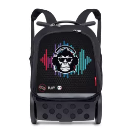 Školní a cestovní batoh na kolečkách Nikidom Roller UP XL Ozzie (27 l), Černý