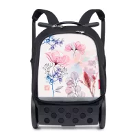 Školní a cestovní batoh na kolečkách Nikidom Roller UP XL Aquarella (27 l), Černý