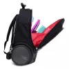 Školní a cestovní batoh na kolečkách Nikidom Roller UP XL Aquarella (27 l), Černý