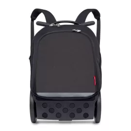 Školní a cestovní batoh na kolečkách Nikidom Roller UP Black (19 l), Černý