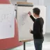 Magnetický flipchart / stolek (2v1) Rocada Natural NAT0618, na kolečkách, výškově nastavitelný