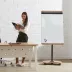 Magnetický flipchart / stolek (2v1) Rocada Natural NAT0618, na kolečkách, výškově nastavitelný
