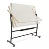 Mobilní magnetická tabule Rocada Natural NAT6871V21 138x100 cm, oboustranná, otočná