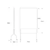 Mobilní magnetická tabule Rocada Natural NAT8100 100x150 cm, oboustranná