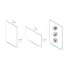 Bezrámová magnetická tabule Rocada 6521PRO Skin 100x150 cm lakovaná s PET vrstvou