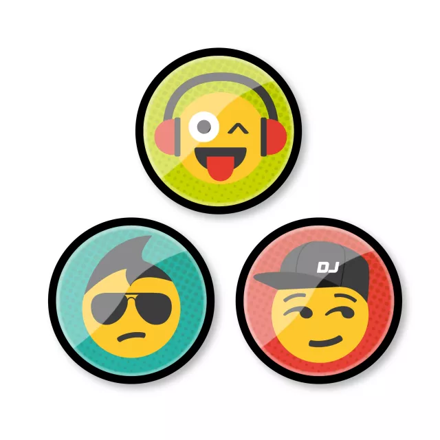 Sada odznáčků Nikidom Roller Pins Emoji