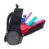 Školní a cestovní batoh na kolečkách Nikidom Roller UP Tropic (19 l), Černý