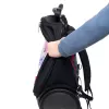 Školní a cestovní batoh na kolečkách Nikidom Roller UP Safari (19 l), Černý