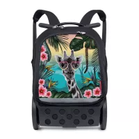 Školní a cestovní batoh na kolečkách Nikidom Roller UP XL Safari (27 l), Černý