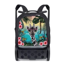 Školní a cestovní batoh na kolečkách Nikidom Roller UP XL Safari (27 l), Černý