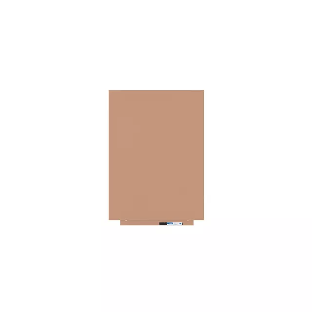 Magnetická tabule Rocada Skin Colour 6419R-3012, bezrámová, 75x55 cm, lakovaná, červenobéžová RAL 3012
