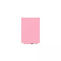 Magnetická tabule Rocada Skin Colour 6419R-3015, bezrámová, 75x55 cm, lakovaná, světlá růžová RAL 3015