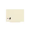 Magnetická tabule Rocada Skin Colour 6420R-1013, bezrámová, 115x75 cm, lakovaná, perlová bílá RAL 1013