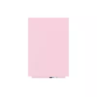 Magnetická tabule Rocada Skin Colour 6420R-490, bezrámová, 115x75 cm, lakovaná, růžová RAL 490