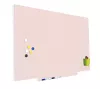 Magnetická tabule Rocada Skin Colour 6420R-490, bezrámová, 115x75 cm, lakovaná, růžová RAL 490