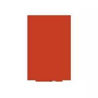 Magnetická tabule Rocada Skin Colour 6421R-2002, bezrámová, 150x100 cm, lakovaná, rumělková RAL 2002
