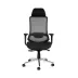 Kancelářská židle Rocada 933V26-4, černá, látkové sedlo, síťované opěradlo, nastavitelné područky, opěrka hlavy, bederní opěrka