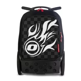 Školní a cestovní taška na kolečkách Nikidom Roller XL White Fire